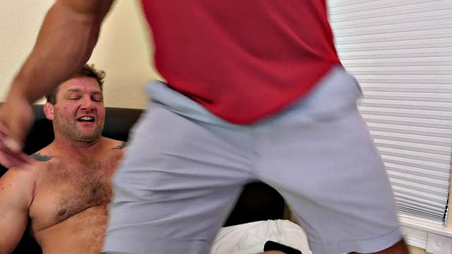 Bisexual facesitting 3way MILF fucked in her greedy cunt