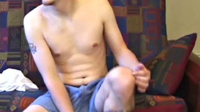 It's fun to watch Ethan jacking off, mostly because he almost never uses any classic strokes, preferring to manipulate his massivecock in a variety of interesting ways.