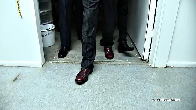 It's not a good day for Austin Bailey when Victor Cody finds out he ratted on him. Victor has Austin brought to him, and then he and two of his heavy cocked henchmen work his ass over good.