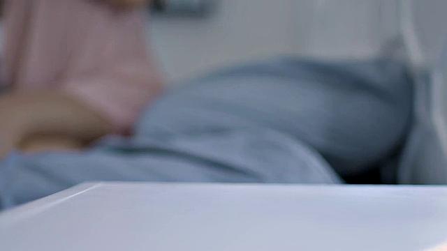 Inked babe sucks cock and gets smashed in 3some