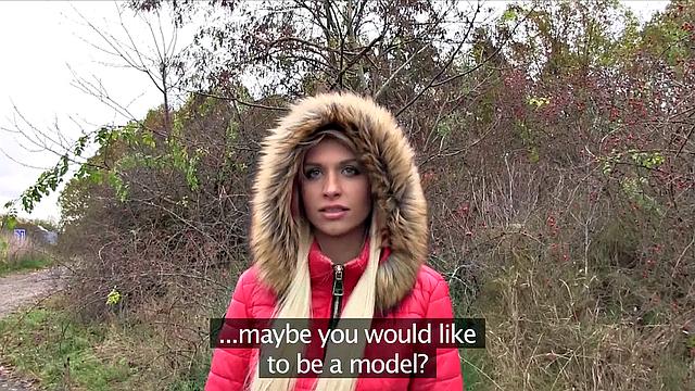 Beautiful Blonde Fucks in Backseat