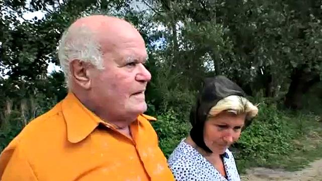 Teen joins oldies in outdoor sex romp