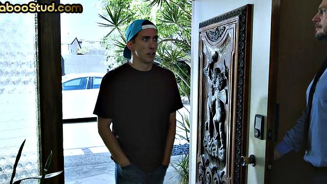 Kinky stud rimmed and bareback fucked by stepuncle