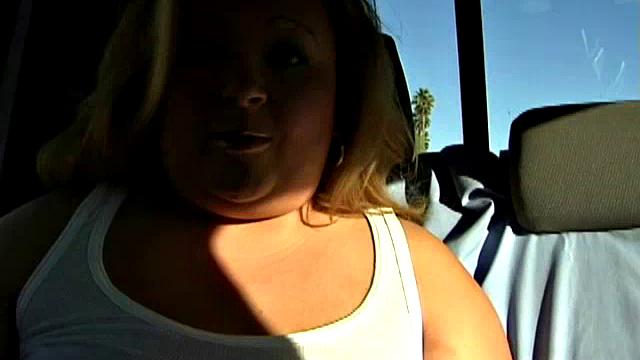 Curvy Blonde in a Park