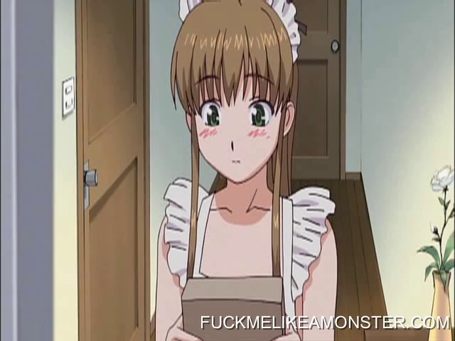 Maid In Apron Humiliated And Walked With A Leash