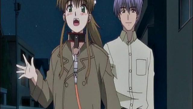 Maid In Apron Humiliated And Walked With A Leash