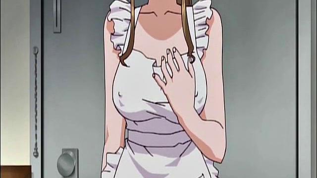 Maid In Apron Humiliated And Walked With A Leash