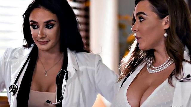 21yo dyke licked in 3way with busty bigass nurses in uniform