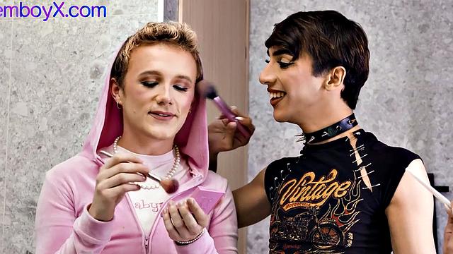 Pixie MUA enjoys threeway