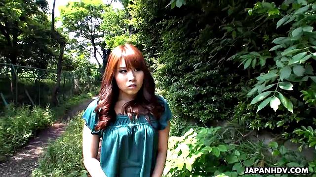 Chubby babe gets fucked in a local forest
