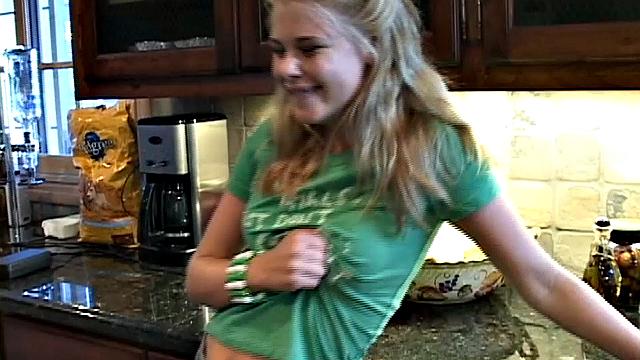 Little Summer gets horny rubbing pussy hard