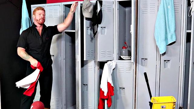 Caught Jacking In The Locker Room - Jackson Cooper &amp; Bennett Anthony
