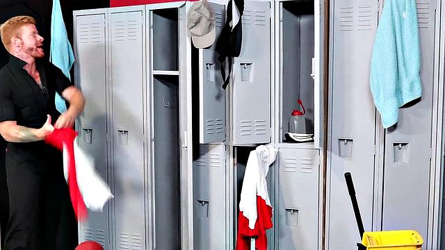 Caught Jacking In The Locker Room - Jackson Cooper &amp; Bennett Anthony