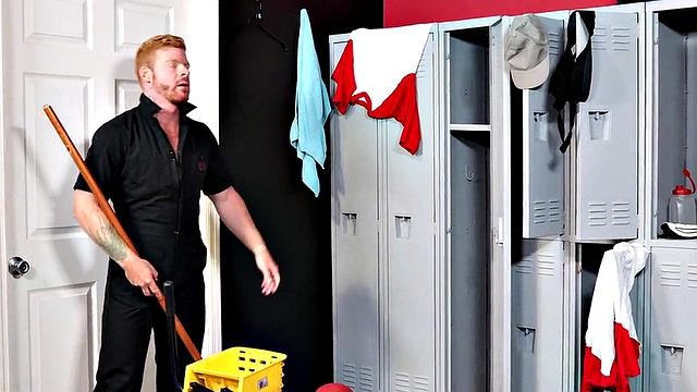 Caught Jacking In The Locker Room - Jackson Cooper &amp; Bennett Anthony