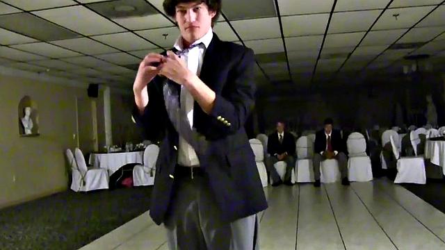 College boy fucked for anal frat in front of voyeurs