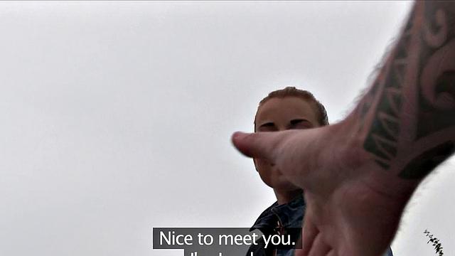 Blonde amateur gets her pussy pounded in public after a wild car blowjob