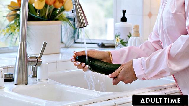 ADULT TIME - Busty Lesbian MILF Rachael Cavalli Craves Dicks After Seeing Stepson Naked