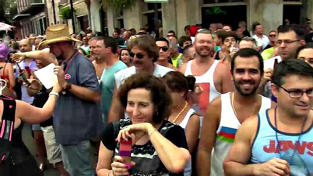 It's hot and the streets are packed when Jason Park slips away to a private courtyard and Sailor Blue steps away to get a break from the noise.
