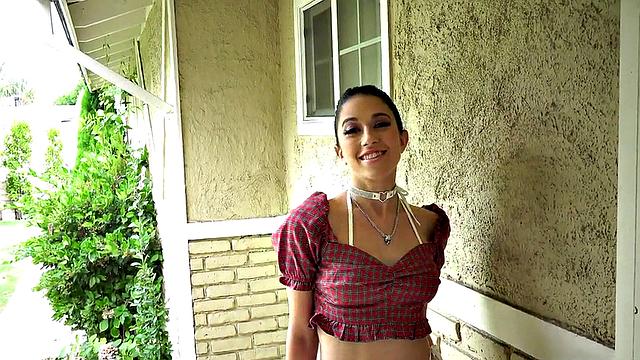 Medium boobs babe in heels gets banged in wet twat