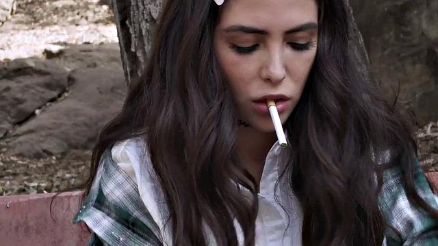 Tattooed lesbian seduces petite before eating her out