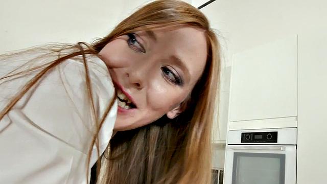 IR DP college redhead gangbanged by lucky BBC guys