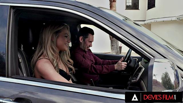 DEVILS FILM - Stunning Wife Masturbates While Watching Hubby Fuck Teen Mistress Athena Faris