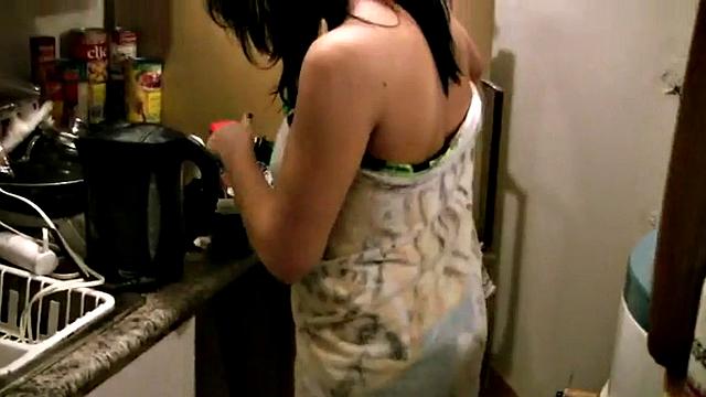 Rene gets pussy fucked in her tight hole