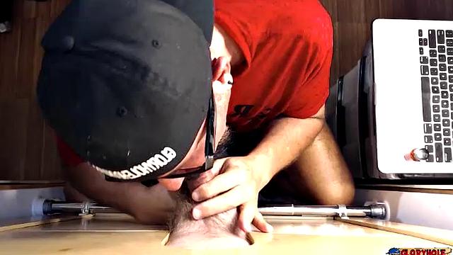 Hot Cock Drained at the Gloryhole