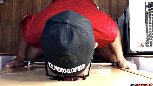 Hot Cock Drained at the Gloryhole