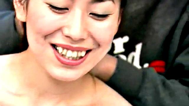 Cute Japanese gets banged in trio