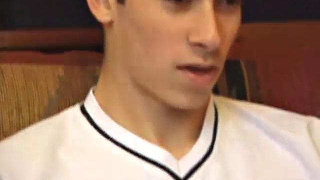 Gunner and Levi work up hardons, then strip naked and get down to business. These horny guys exchange blowjobs until they both blow big messy cum loads.