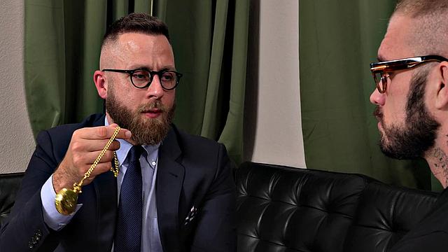 Mesmerized hunk fucked by therapist instead of a seance