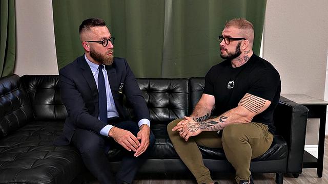 Mesmerized hunk fucked by therapist instead of a seance