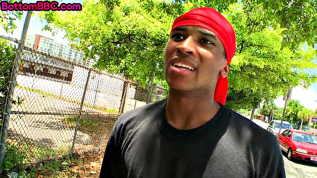 Black straight jock loves giving head