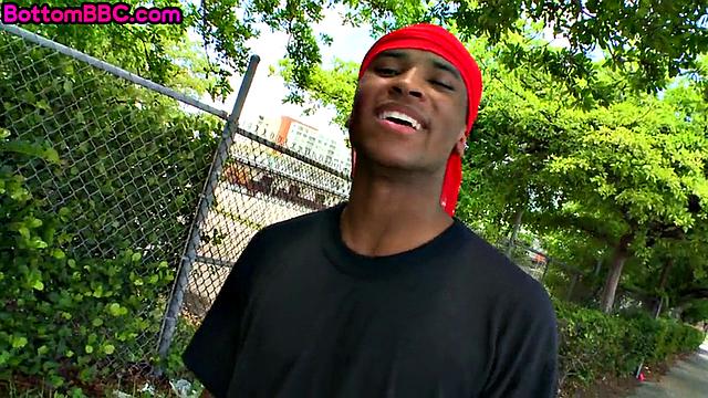 Black straight jock loves giving head