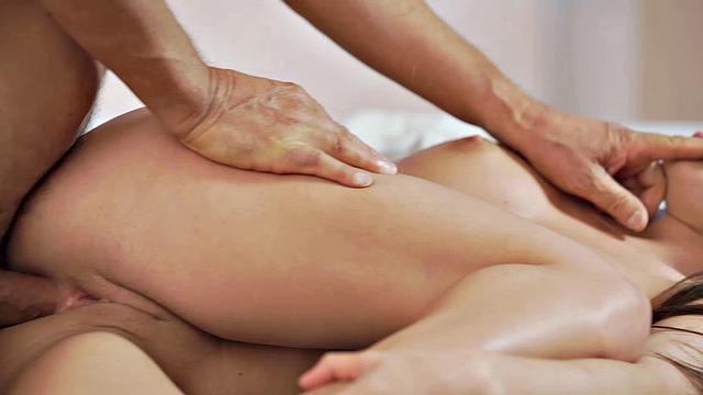 OLD4K. Babes dream about trying anal becomes reality thanks to old guy