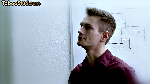 Office twunk tempting boss