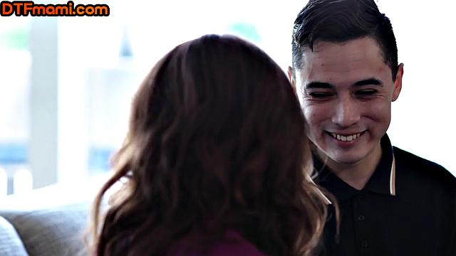 Busty lingerie gets pussynailed