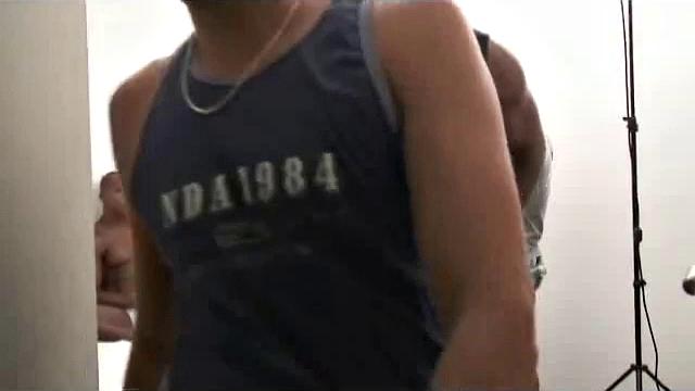 The look on Concallo Morales' face makes it immediately obvious he's ready for some action and Mario Coelho doesn't seem to be against the idea.