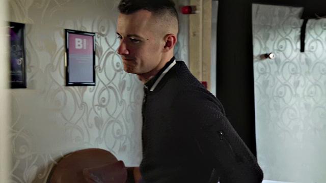 British blonde with tattoos enjoys outdoor pool & doggystyle with big-dicked dude