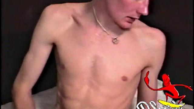 Victor is a pretty skinny boy, originally from Russia. While naked and jacking off, he cannot commit to a particular position or to a particular magazine. He constantly moves around trying to find just the right spot for his stroke session.