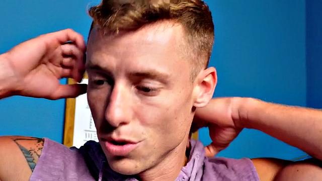 Cuckold BF watches his love barebacked by top jock