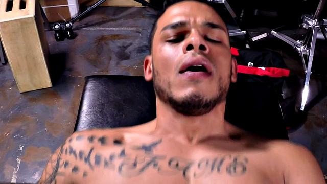 Hunky Latin newbie stuffed from behind and missionary