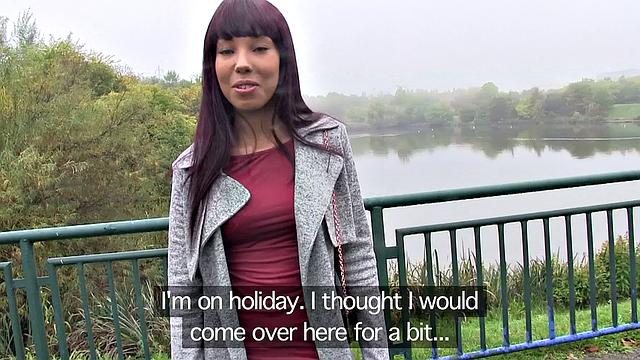 Watch this Ebony goddess get fucked hard in a car by a lucky dude