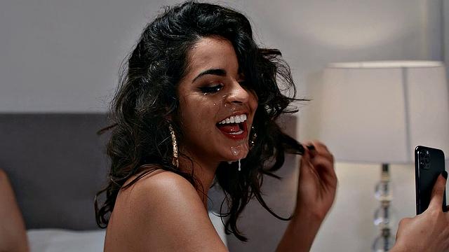 Hot latina caught on cam gets spanked & pounded outdoors