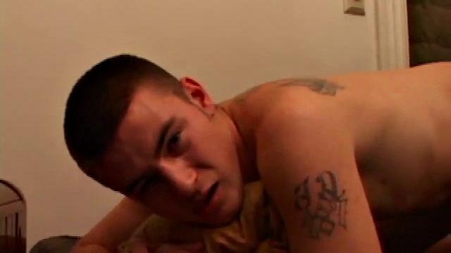 Levi is sprawled on the bed and working up a hardon when Rick unzips his pants and starts to blow him. After giving Levi some expert service, Rick fucks Levi in the ass.