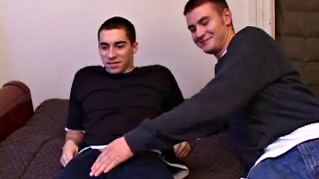 Levi is sprawled on the bed and working up a hardon when Rick unzips his pants and starts to blow him. After giving Levi some expert service, Rick fucks Levi in the ass.