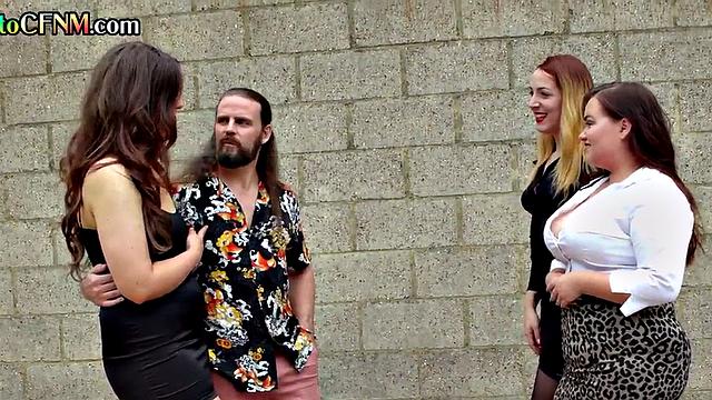 British amateur chicks give group BJ and HJ at home