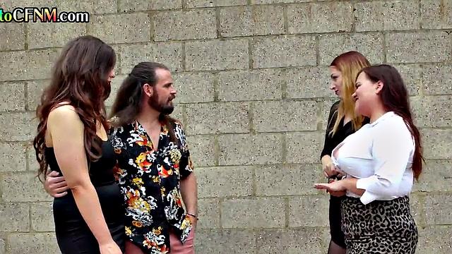 British amateur chicks give group BJ and HJ at home