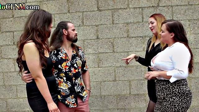 British amateur chicks give group BJ and HJ at home